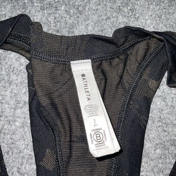 Athleta Shirt Womens S Black Momentum Seamless Tank Gym Yoga Runing - Picture 3 of 8